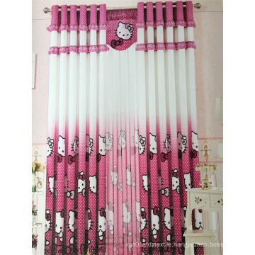 Home Use Curtain Polyester Pink Fabric EDM5296